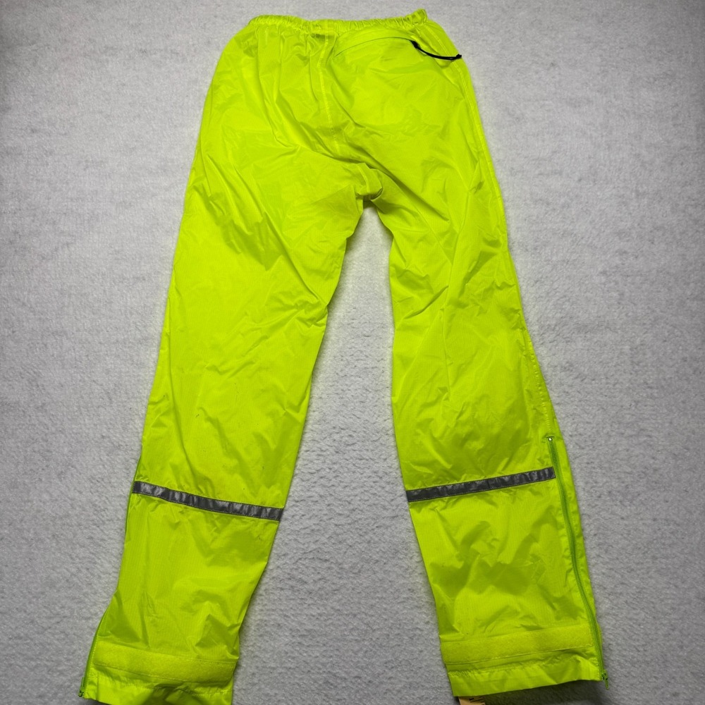 Vintage Performance Cycling Nylon Ripstop Rain Pants Yellow Men's Size Medium - Picture 8 of 9
